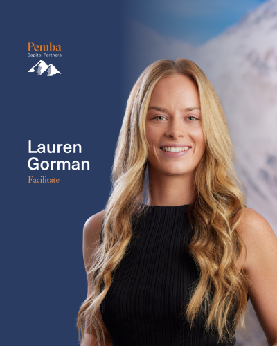 Pemba welcomes Lauren Gorman